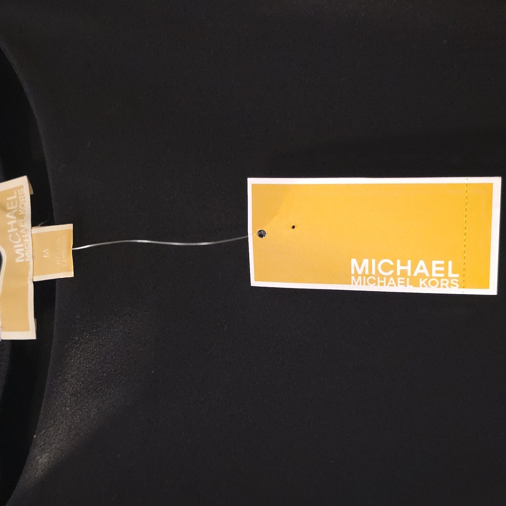 Michael Kors Black Cap Sleeve Blouse - Picture 2 of 6